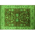 thumbnail image 1 of Ahgly Company Indoor Rectangle Oriental Green Traditional Area Rugs, 6' x 9', 1 of 4
