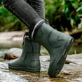 thumbnail image 3 of AUXDIQ Wellington Boots Men Mid-calf Wellies Waterproof Rain Boots Outdoor Garden Shoes, 3 of 6