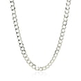 thumbnail image 5 of ARAIYA JEWELRY 14K White Gold 4.83 mm Solid Curb Chain 20'' for Women or Men, 5 of 6
