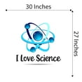 thumbnail image 4 of I Love Science Atom Classroom Math Science Homework Reading Doctor Nurse Rn Hospital Human Being Individual Soul Mortal Decorating Ideas Bedroom Wall Decal Sticker - Size: 30 In X 27 In, 4 of 5