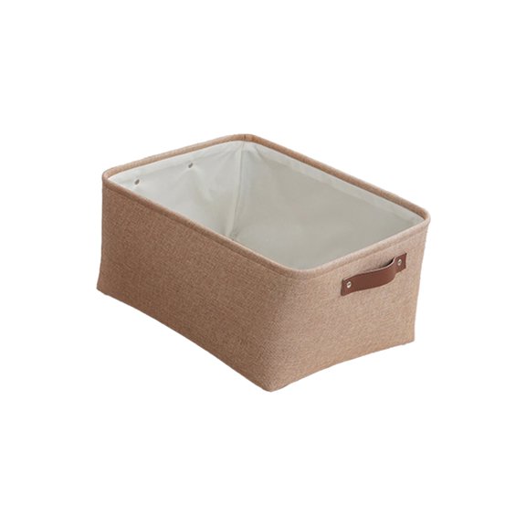 Topukaiba Storage Basket Fabric Material Foldable Storage Basket Home Clothing Toys Miscellaneous Storage Basket Khaki Free Size