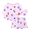 Care Bears Pink, variant on Care Bear Girls Halloween Long Sleeve Top and Short Pajama Set, 2-Piece, Sizes 4-12
