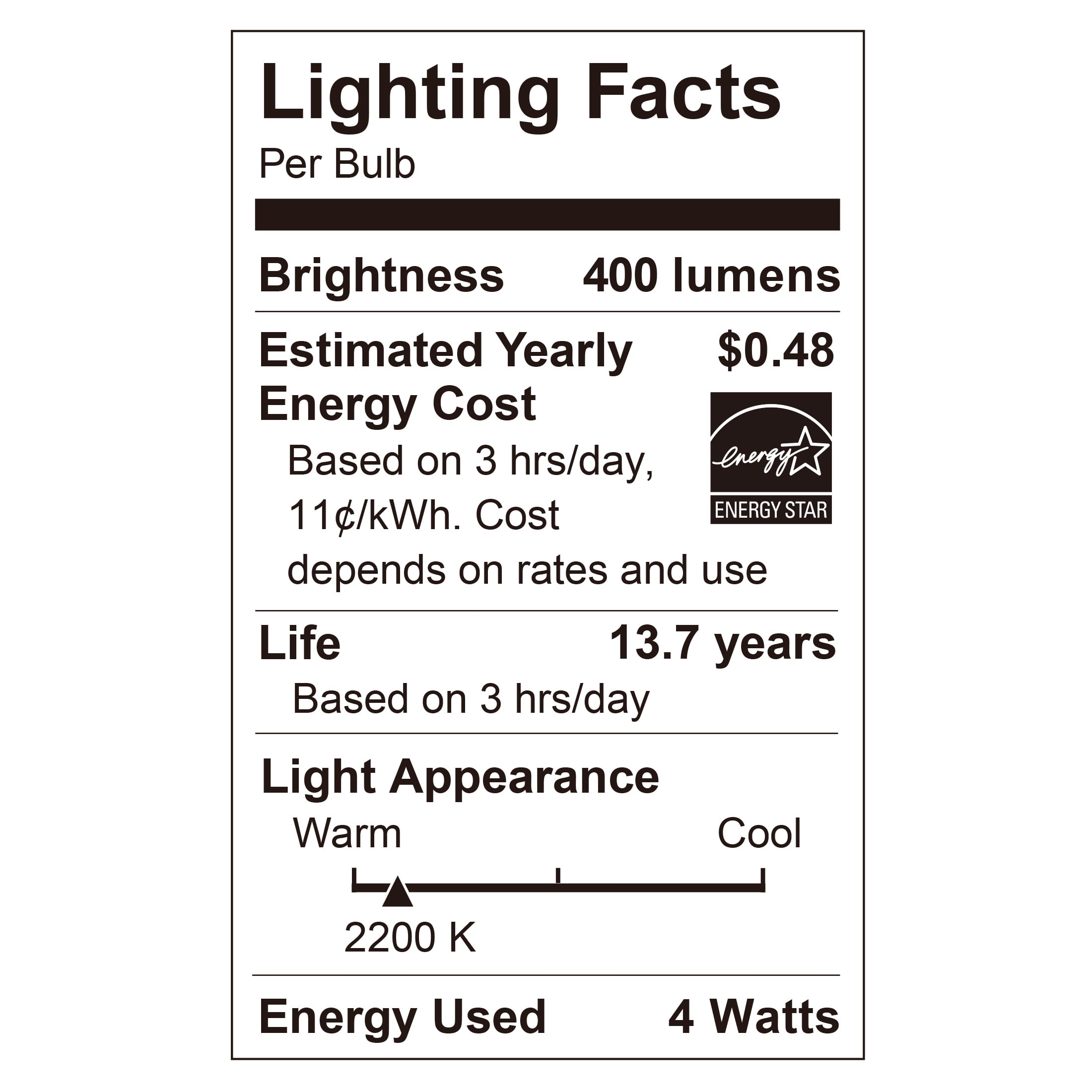 BH&G LED Vintage Bulb, 4-Watt (40W Equiv.) ST19 Filament Dimmable, E26 Base, Amber Glass, 4 Pack