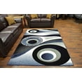 thumbnail image 4 of Premium 3D Hand Carved Modern 2x3 2x4 Rug Contemporary 1504 Navy Blue, 4 of 10