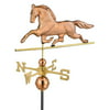 27" Luxury Polished Copper Patchen Horse Weathervane