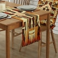 thumbnail image 3 of American Arrow Decoration Luxury Table Runner for Wedding Birthday Party Hotel Dining Table High Quality Table Cloth, 3 of 5