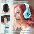 thumbnail image 2 of Gaming Headset for PC, Ps4, Ps5, Xbox Headset with 7.1 Surround Sound, Gaming Headphones with Noise Cancelling Mic RGB Light Over Ear Headphones for Xbox Series X/S, Switch, 2 of 7