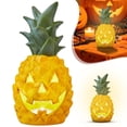 thumbnail image 2 of Halloween Pineapple Decor Halloween Pineapple Pumpkin Light Decoration Resin Night Light For Home Interior Courtyard Party Festive Atmosphere Halloween Party Decorations Yellow Light, 2 of 7