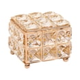 thumbnail image 2 of fastboy Stunning Golden Crystal Jewelry Box Ring Beads Trinket Keepsake Display Case Style A 1Set, 2 of 6