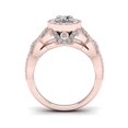 thumbnail image 3 of 1 1/4Ct TDW Diamond 14k Rose Gold Halo Engagement Ring, 3 of 4