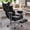 Black(Fixed Armrest), variant on EDX Big and Tall Home Office Chair with Adjustable Armrests and Footrest,PU Leather Excutive Computer Chair with Wide Seat,Desk Chair with Ergonomic Lumbar Support,Black