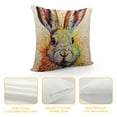 thumbnail image 4 of Nawypu  Cute Animal Rabbit Bunny Back Pillowcase Throw Pillow Covers Happy Easter Spring Season Decor Cushion Case (2ps Rabbit Back,”), 4 of 5