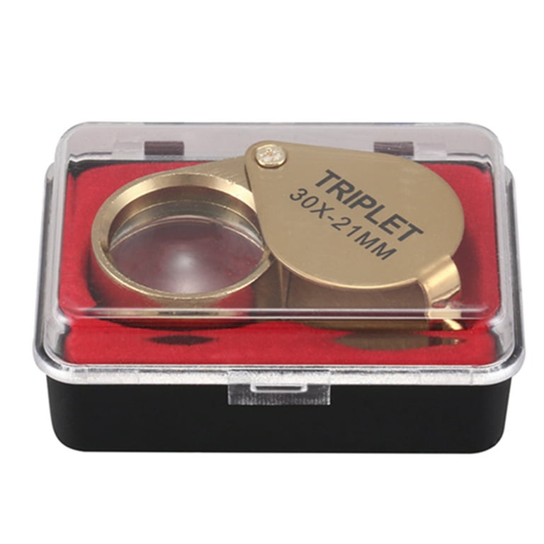 30 X 21mm Triplet Jewelers Eye Loupe Magnifier Jewelry, Pocket Jewelry Loupe,  Personalised 