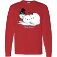 thumbnail image 3 of Inktastic Let It Snow Sassy Snowman in Top Hat Long Sleeve T-Shirt, 3 of 5