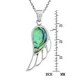 thumbnail image 4 of Angelic Wing Abalone Shell Inlay on Sterling Silver Pendant Necklace, 4 of 6