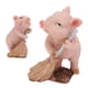 thumbnail image 5 of Figuritas Figura De Cerdo Tamaño En Miniatura Resina Duradera De Primera Diseño De Barrido De Piso Figura De Cerdito De Estilo Campestre, 5 of 7