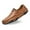 Brown, variant on Men's Casual On Loafers Leather Comfortable Walking Shoes For Daily Wear With Jeans All Season Flat Footwear