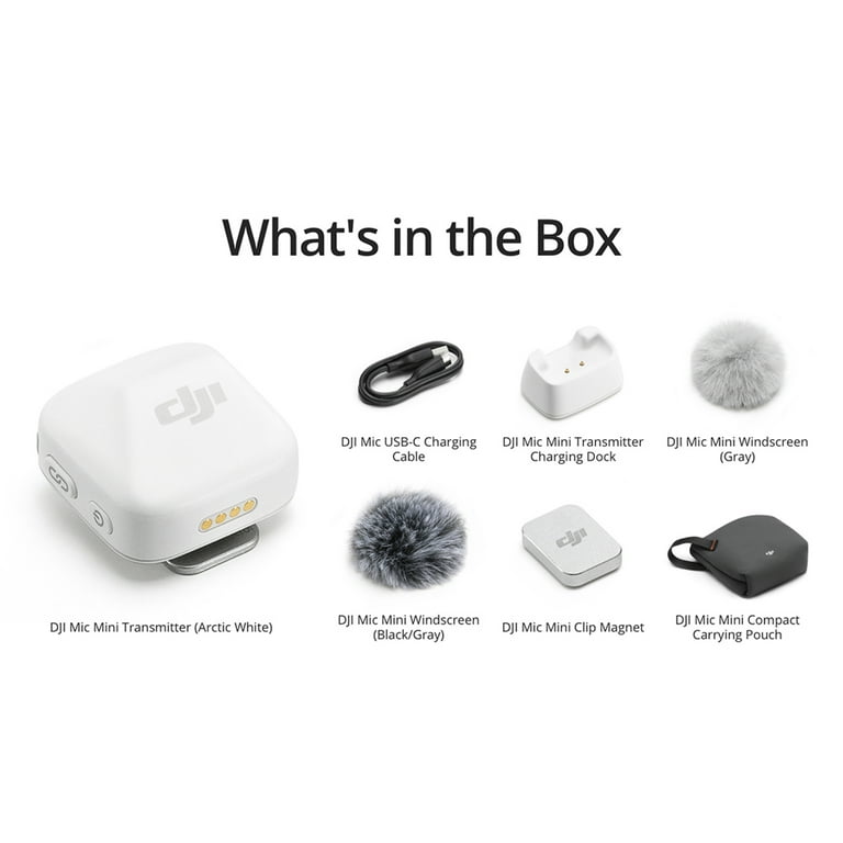 【ほぼ未使用】DJI mic mini DJI Mic Mini 400m/1312ft Wireless Lavalier Microphone Video