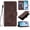 Brown, variant on Case for iPhone 17e / iPhone 16e / iPhone SE 2025 / iPhone SE4 Shockproof PU Leather Case with Card Slots Kickstand Magnetic Flip Wallet Protective Phone Cover, Purple