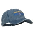 thumbnail image 5 of Proud to be American Embroidered Washed Cap - Navy OSFM, 5 of 5