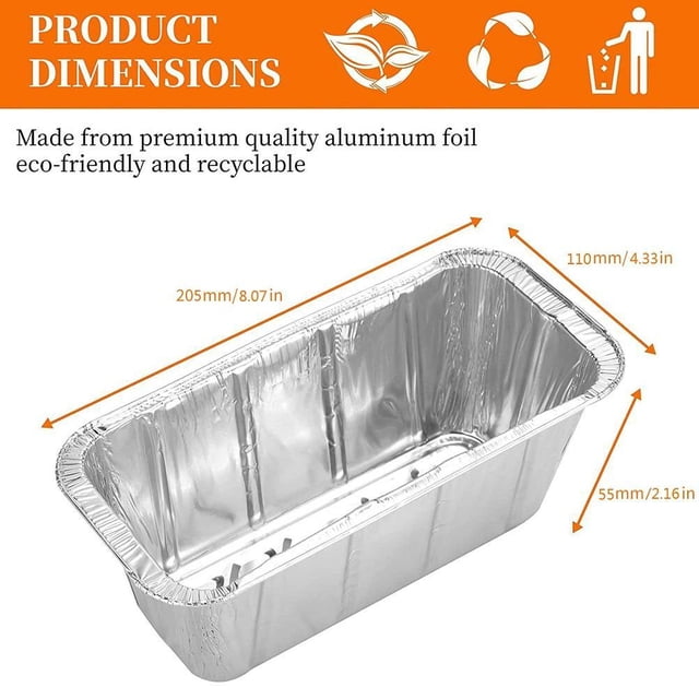 Plato para barbacoa Jadeshay 20 piezas 670 ml de papel de aluminio