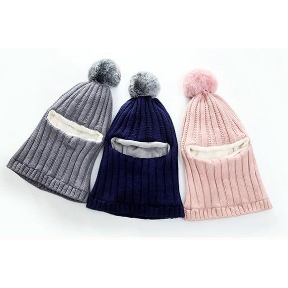 Splozh Baby Boy Beanie Winter Hat for Boys Girls Warm Baby Toddler Fleece Beanie Hats,Navy,One Size
