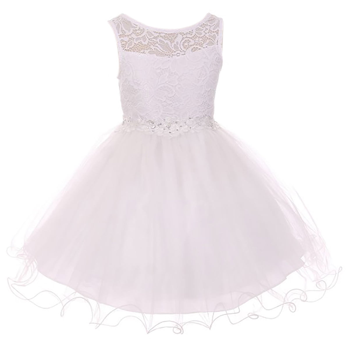 Little Girls Dress Lace Tulle Pageant Holiday Christmas Party Flower