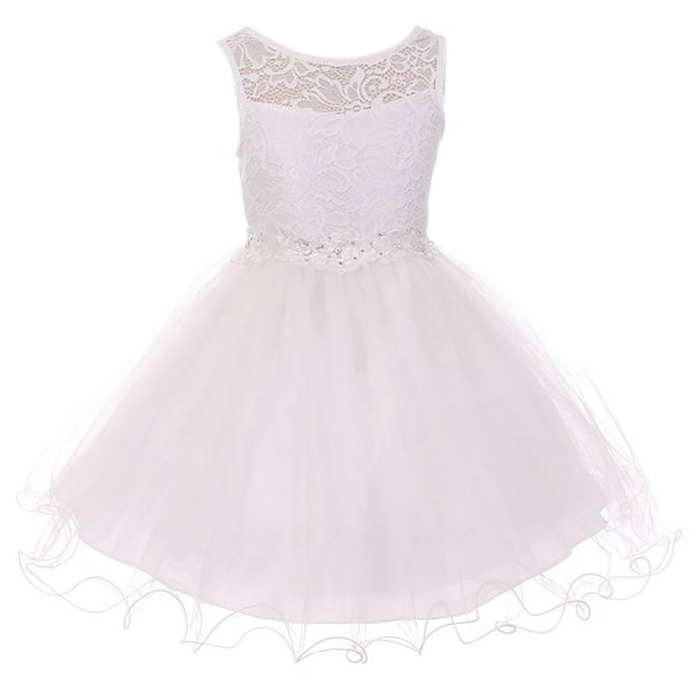 Dreamer P - Little Girls Dress Lace Tulle Pageant Holiday Christmas ...