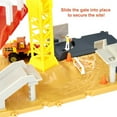 thumbnail image 5 of Matchbox Action Drivers Constructon Site Playset with 1:64 Scale Toy Car Bulldozer & Moving Crane, 5 of 7