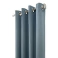 thumbnail image 3 of Vienna Total Blackout Foamback Grommet Curtain Panel Pair each 78" x 84" in Blue, 3 of 6