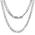 thumbnail image 1 of 925 Sterling Silver Solid Figaro Chain Link Necklace 5.5mm, 1 of 1