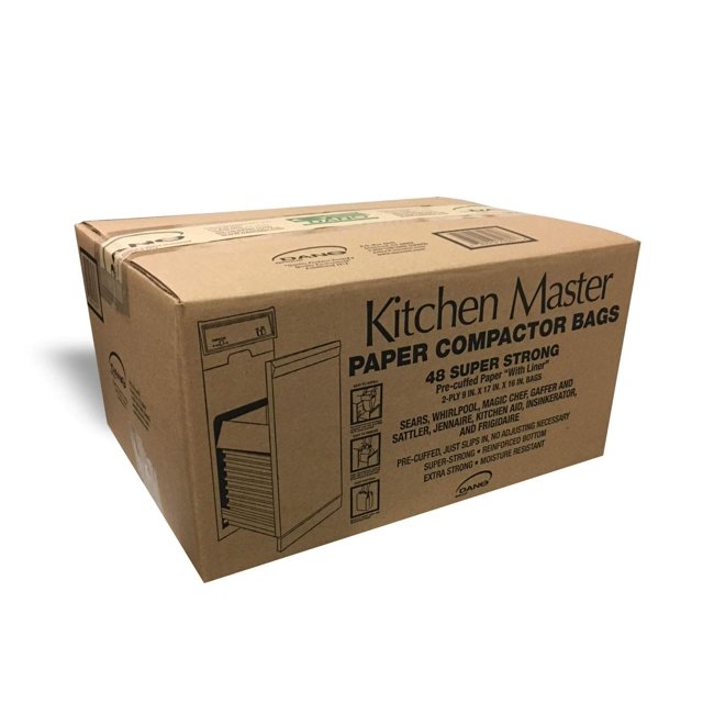 Bolsas compactadoras Kitchen Master predobladas, paquete de 48
