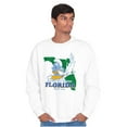 thumbnail image 5 of Florida FL Surf Beach Sunshine Smurf Sweatshirt for Men or Women Brisco Brands 5X, 5 of 6