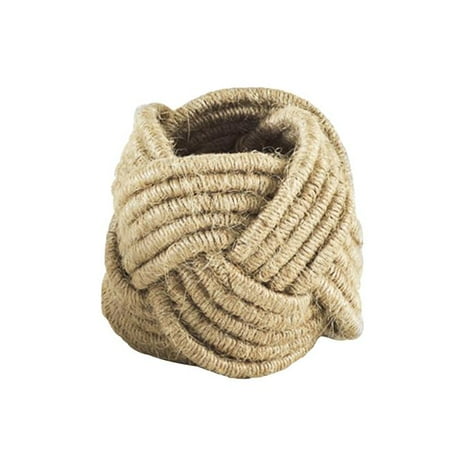 

SARO NR241.NB Braided Jute Napkin Ring Natural - Set of 4