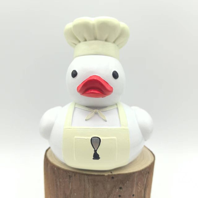 Cosplaying Duck Figure, Duck Creative Home Resin Ornament(chef duck)