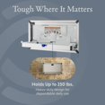 thumbnail image 3 of Foundations Stainless Steel with Poly Table Insert Horizontal Baby Changing Station, Recessed-Mount, 100SSC-R,, 3 of 7