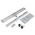 thumbnail image 2 of Rectangular Linear Shower Floor Drain, Shower Drain Large Size Stainless Steel Shower Floor Drain Wide Range Of Applications  for Home for Bathroom, 2 of 8