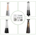 thumbnail image 3 of 2Pack Square Umbrella Shape Stand-up Pyramid Patio Heater Replacement Hardware, Bolt & Nut Set for Propane Outdoor Space Heaters, Reflector Shield Accessories, 3 of 5