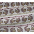 thumbnail image 5 of oneOone Viscose Jersey Fabric Peacock Block Printed Craft Fabric BTY 60 Inch Wide, 5 of 5