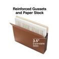 thumbnail image 3 of HITOUCH BUSINESS SERVICES Heavy-Duty Reinforced File Pocket 3.5" Exp Letter Size Brown 10/BX, 3 of 4