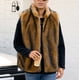 thumbnail image 5 of Ceisia Men's Loose Fit Faux Fur Stand-Collar Vest Gift, 5 of 8