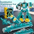 thumbnail image 2 of Transforming Toy Set with Storage Box, Magnetic Cars Trucks Robot for Kids, 2 of 8