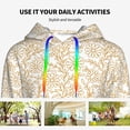 thumbnail image 4 of Wukai Plant Print Womens Hoodies Fleece Sweatshirts Long Sleeve Sweaters Pullover Fall Outfits Winter Clothes-XX-Large, 4 of 7