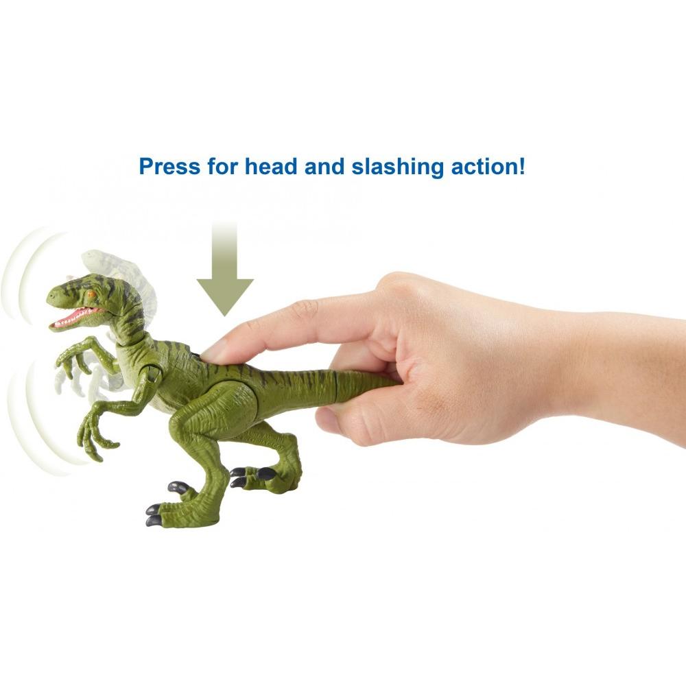 Jurassic World Savage Strike Velociraptor Dinosaur Action Figure ...