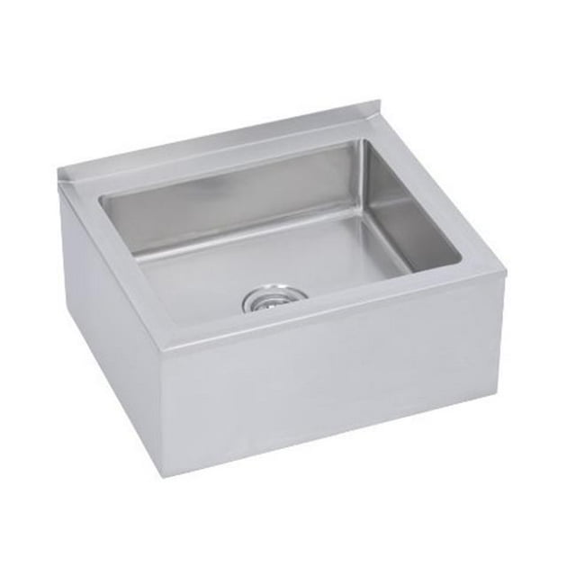 Elkay FLR - 3X Évier de Balai de Sol en Acier Inoxydable avec Crépine Plate de 3 - 0,5 Po