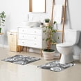 thumbnail image 6 of Yayeee Bath Rug for Bathroom Floor Non Slip Rectangle Fluffy Soft Absorbent Mat, 16"x24", Black Roses, 6 of 7