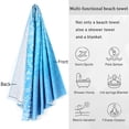 thumbnail image 6 of Novforth Microfiber Sand Free Beach Towel，72"x36"Oversized Lightweight Microfiber Super Absorbent Quick Fast Dry ，Outdoor Travel Swim Towel for Adults Women Men - Blue Totem, 6 of 8