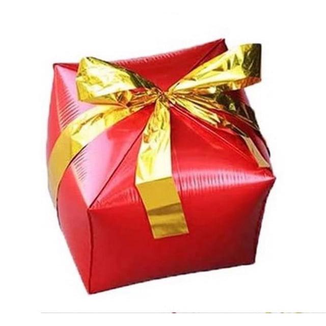 ZheElen Christmas Gift Box Balloon Christmas Cane Balloon