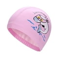 thumbnail image 4 of Children Swimming Cap, Lovely Cartoon Dolphin Kids Children Waterproof Swimming Cap Ear Protection Hat, 4 of 8