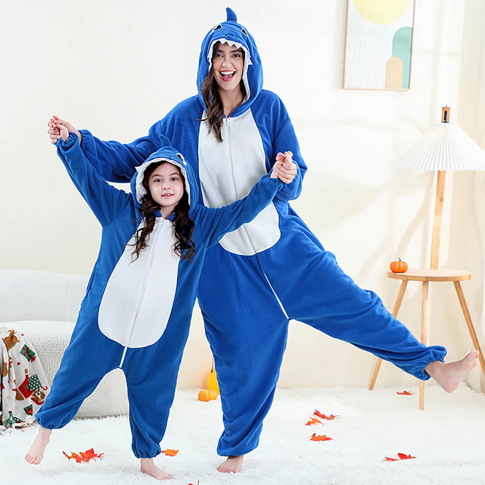 FYDUU Unisex Kids Animal Onesie Hooded Romper Flannel Jumpsuit Autumn Winter Christmas Cartoon Clothing Cozy Jumpsuits One-Piece Sleepwear Outfit 11-12 Years